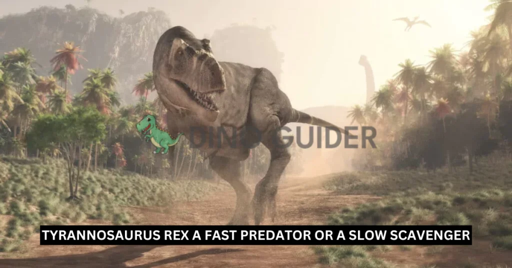 Was Tyrannosaurus rex a fast predator or a slow scavenger?